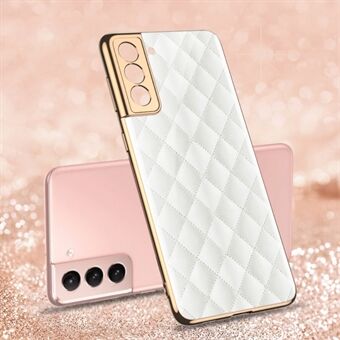 GKK for Samsung Galaxy S21 4G/5G Painted Pattern Tempered Glass + PC Hybrid Cover