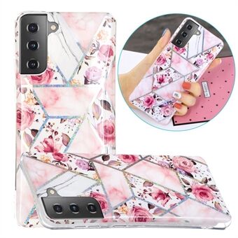 Voor Samsung Galaxy S21 5G Cover Marmer Patroon Afdrukken IMD Ontwerp TPU Cover: