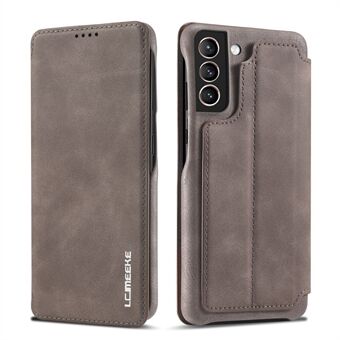 LC.IMEEKE Retro Style Protector Stand Leren Case met Kaarthouder voor Samsung Galaxy S21 5G