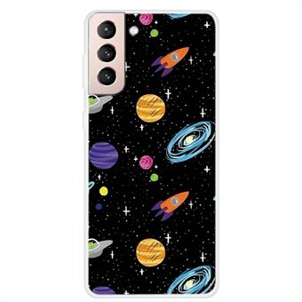 Zachte TPU-telefoonhoes met patroonprint voor Samsung Galaxy S21 5G