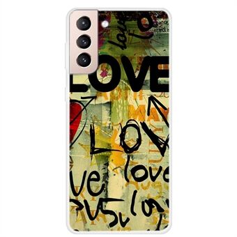Zachte TPU-telefoonhoes met patroonprint voor Samsung Galaxy S21 5G