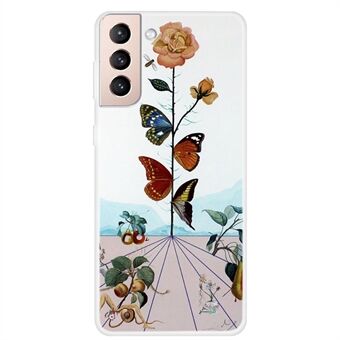 Zachte TPU-telefoonhoes met patroonprint voor Samsung Galaxy S21 5G