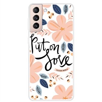 Zachte TPU-telefoonhoes met patroonprint voor Samsung Galaxy S21 5G