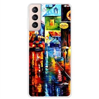 Zachte TPU-telefoonhoes met patroonprint voor Samsung Galaxy S21 5G