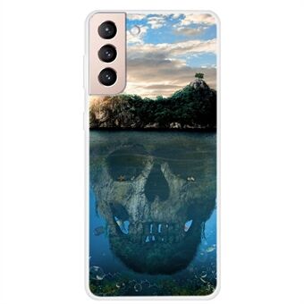 Zachte TPU-telefoonhoes met patroonprint voor Samsung Galaxy S21 5G
