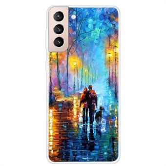 Zachte TPU-telefoonhoes met patroonprint voor Samsung Galaxy S21 5G