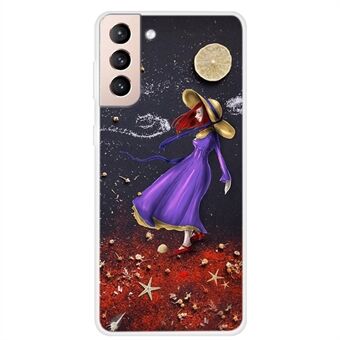 Zachte TPU-telefoonhoes met patroonprint voor Samsung Galaxy S21 5G
