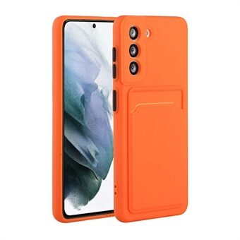 Zachte TPU-telefoonhoes met kaartsleuf voor Samsung Galaxy S21 5G