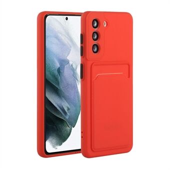 Zachte TPU-telefoonhoes met kaartsleuf voor Samsung Galaxy S21 5G