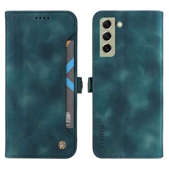 YIKATU YK-002 Voor Samsung Galaxy S30 5G/S21 4G/5G Anti-val Skin-touch Gevoel PU Lederen Portemonnee Stand Shell Outer Card Slot Phone Case