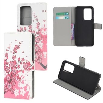 Wallet Stand Leather Pattern Printing Beschermhoes voor Samsung Galaxy S30 Ultra/S21 Ultra