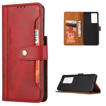 Wallet Stand Leren Beschermhoes voor Samsung Galaxy S21 Ultra 5G