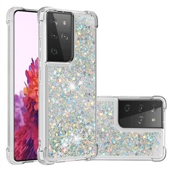 Dynamic Quicksand TPU schokbestendige telefoonhoes voor Samsung Galaxy S21 Ultra 5G