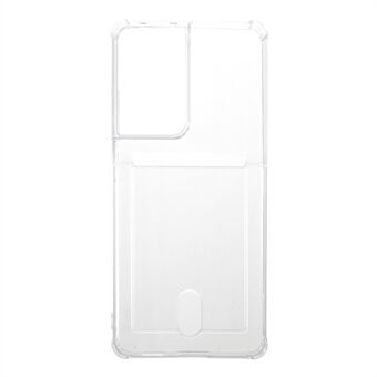 Anti-drop TPU telefoonhoes Shell met kaartsleuf voor Samsung Galaxy S21 Ultra 5G