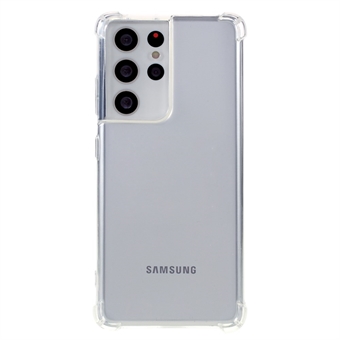 Nauwkeurige uitsparing 1,5 mm dik Clear Fall-proof TPU telefoonhoes Shell voor Samsung Galaxy S21 Ultra 5G