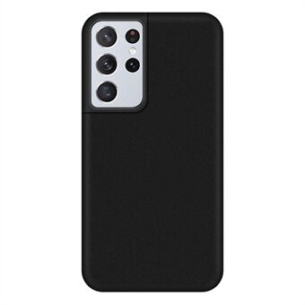 Voor Samsung Galaxy S21 Ultra 5G Soft Flexible TPU Phone Case Matte Finish Coating Grip Slim Back Cover: