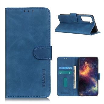 KHAZNEH Vintage stijl PU lederen telefoonbeschermer voor Samsung Galaxy S21+ 5G