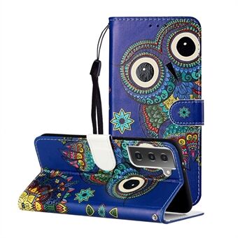 Leren beschermhoes met Stand en riem voor Samsung Galaxy S21 + 5G