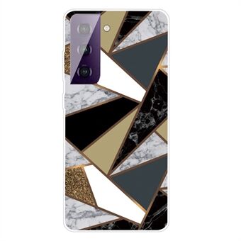 Voor Samsung Galaxy S21 + 5G Cover Clear TPU Marble Pattern Printing Protector Cover: