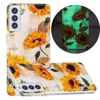 Lichtgevende TPU Cover voor Samsung Galaxy S21 + 5G IMD Patroon Afdrukken Telefoon Cover Shell Protector