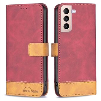 BINFEN COLOR BF Leather Case Series-7 for Samsung Galaxy S21+ 5G, Style 11 Matte Surface Delicate Touch PU Leather Case with Stand Wallet