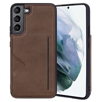 HANMAN Mika Serie Voor Samsung Galaxy S21 + 5G PU Leer + TPU Telefoon Case Card Slot Telefoon Achterkant: