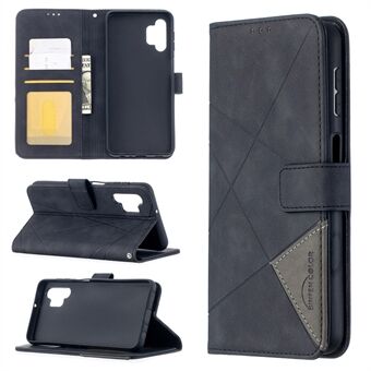 Voor Samsung Galaxy A32 5G BF05 Geometrische Textuur Lederen Portemonnee Stand Cover Cover Cover: