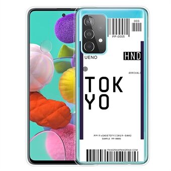 Voor Samsung Galaxy A32 5G Creative Boarding Controleer TPU Protector Cover: