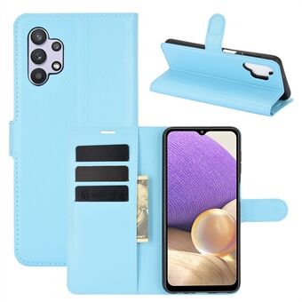 Litchi Texture Wallet Leather Protector Phone Stand Cover voor Samsung Galaxy A32 5G