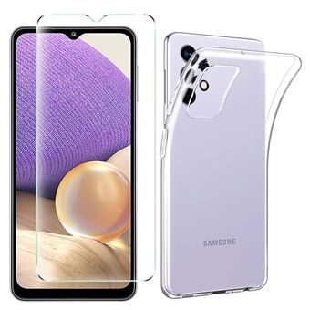 TPU-hoesje met screenprotector van gehard glas voor Samsung Galaxy A32 5G / M32 5G