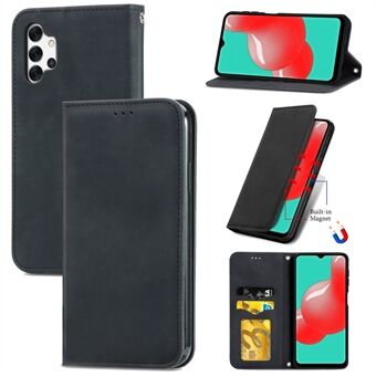 Auto-absorberende telefoonhoes in vintage stijl leer voor Samsung Galaxy A32 5G / M32 5G