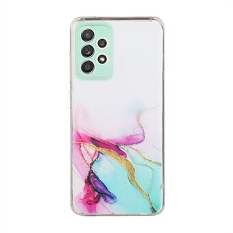Marmeren patroon [precies ontwerp voor opening] Zachte TPU-hoes voor Samsung Galaxy A32 5G
