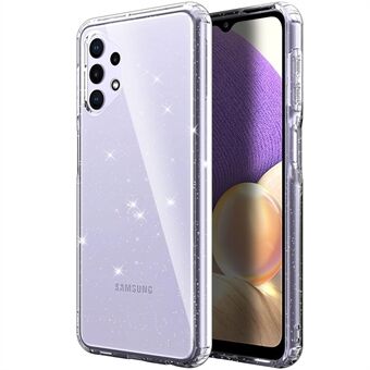 Glitter Poeder Zachte TPU Transparante Mobiele Telefoon Cover voor Samsung Galaxy A32 5G