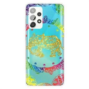 Schokabsorberende mandala-patroonprint TPU-telefoonhoes achterkant voor Samsung Galaxy A32 5G