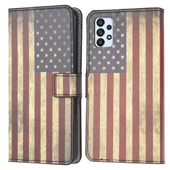 Patroon Afdrukken Portemonnee Lederen Telefoon Shell voor Samsung Galaxy A52 4G/5G/A52s 5G Mobiele Telefoon Accessoire