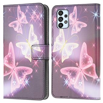 Patroon Afdrukken Portemonnee Lederen Telefoon Shell voor Samsung Galaxy A52 4G/5G/A52s 5G Mobiele Telefoon Accessoire