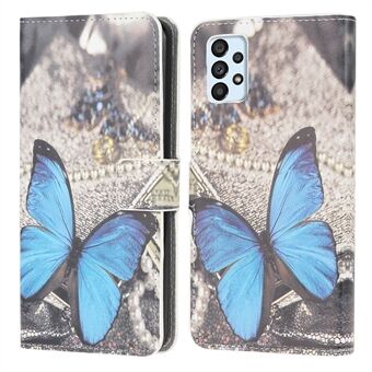 Patroon Afdrukken Portemonnee Lederen Telefoon Shell voor Samsung Galaxy A52 4G/5G/A52s 5G Mobiele Telefoon Accessoire