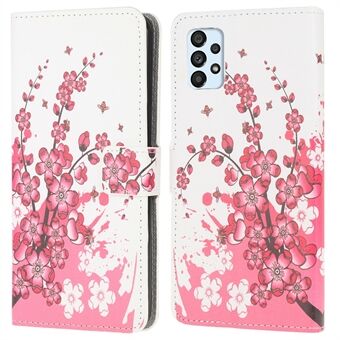 Patroon Afdrukken Portemonnee Lederen Telefoon Shell voor Samsung Galaxy A52 4G/5G/A52s 5G Mobiele Telefoon Accessoire