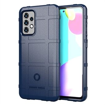 Rugged Shield Square Grid Texture Behuizing voor Samsung Galaxy A52 4G/5G / A52s 5G TPU Telefoon Cover