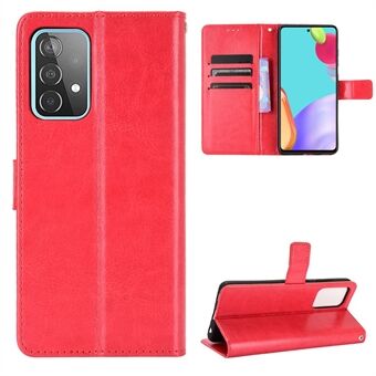 Volledige bescherming Crazy Horse Texture Leather Shell met portemonnee en Stand voor Samsung Galaxy A52 4G/5G / A52s 5G