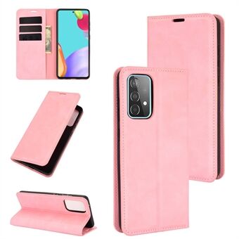 Skin-Touch FeelingWallet Stand Design lederen hoes voor Samsung Galaxy A52 4G/5G / A52s 5G automatisch geabsorbeerd telefoonhoesje