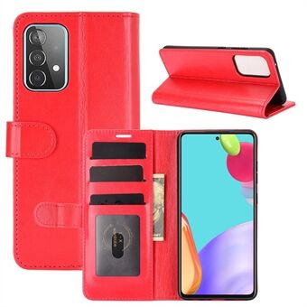 Wallet Stand Design Crazy Horse Texture Case voor Samsung Galaxy A52 4G/5G / A52s 5G lederen omhulsel