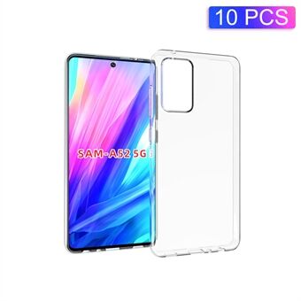 10 stks/pak Watermerk Slip Telefoon Protector Shell voor Samsung Galaxy A52 4G/5G/A52s 5G Flexibele TPU Beschermhoes