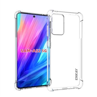 ENKAY HAT Prince schokbestendig transparant TPU-hoesje voor Samsung Galaxy A52 4G / 5G / A52s 5G antislip beschermhoes