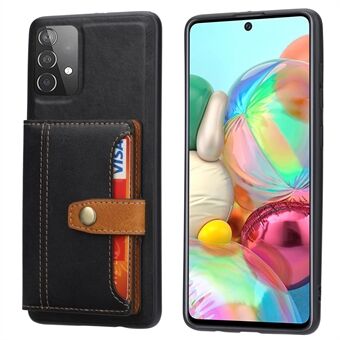 Kaartsleuven Ontwerp PU-leer gecoat TPU Standaard fCase of Samsung Galaxy A52 4G/5G / A52s 5G