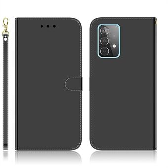 Spiegelachtig Surface Wallet Stand Leather Case voor Samsung Galaxy A52 4G/5G / A52s 5G