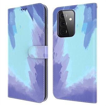 Wallet Stand Design Aquarel Patroon Lederen Telefoon Cover Case voor Samsung Galaxy A52 4G/5G / A52s 5G