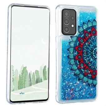 Stijlvolle patroondruk Shiny poeder Quicksand TPU Case voor Samsung Galaxy A52 4G/5G / A52s 5G