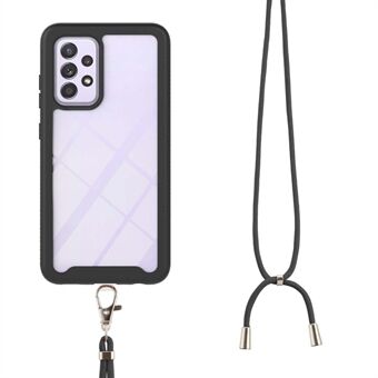 TPU + PC Hybrid Case Telefoonhoes met Lanyard voor Samsung Galaxy A52 4G/5G / A52s 5G