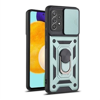 Camera Slide Valbestendig telefoonhoesje met standaard voor Samsung Galaxy A52 4G/5G / A52s 5G